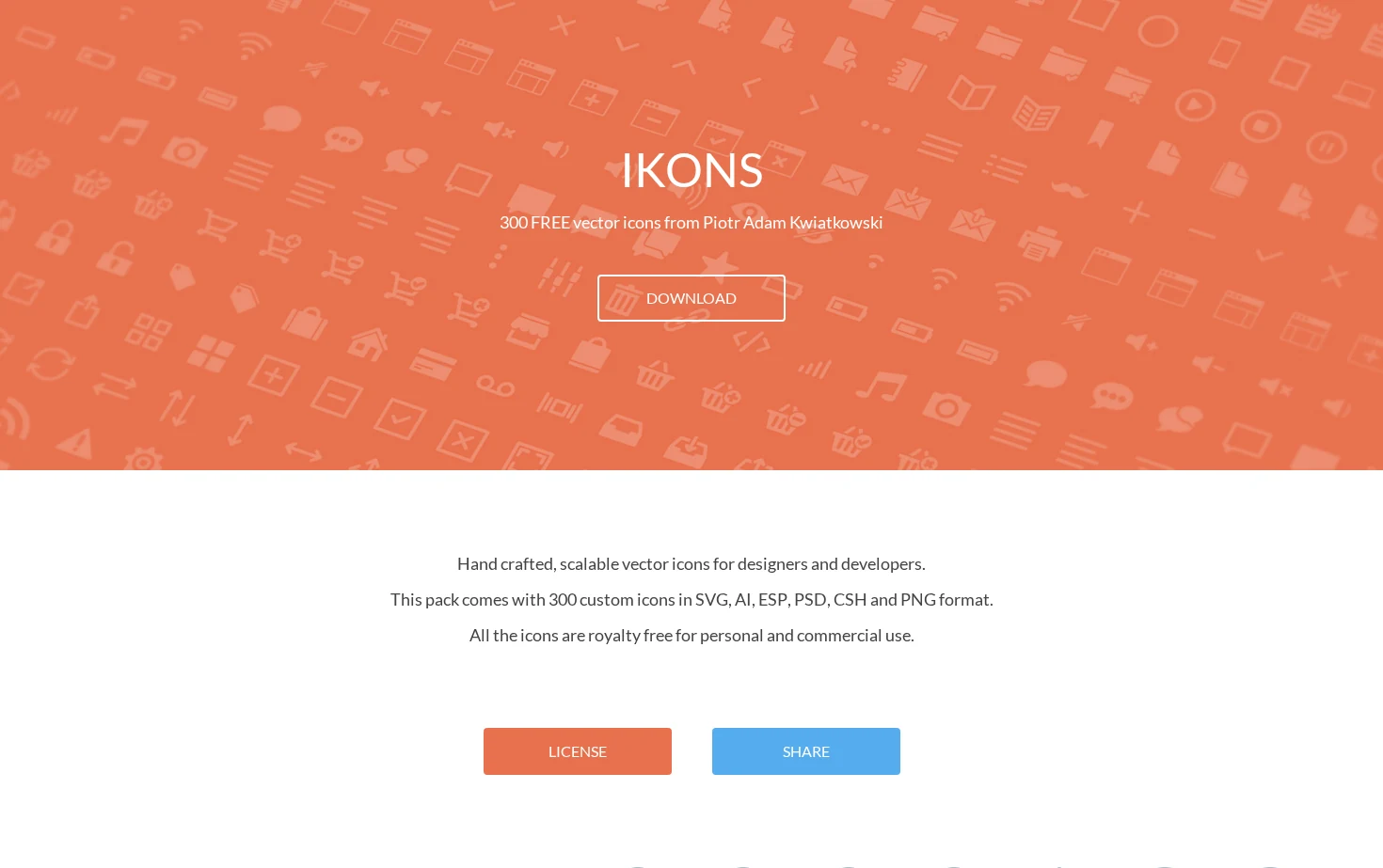 IKONS 页面快照